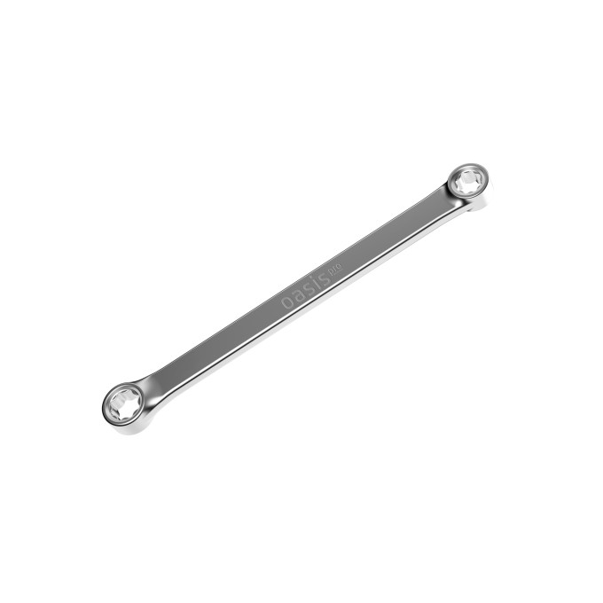 Гаечный ключ накидной TORX Oasis Pro Е14 х Е18 (cатиновый хром) 103011504033