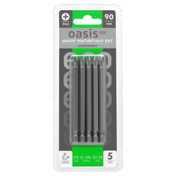 Набор бит магнитных Oasis Eco PH2x90 Cr-Mo 5 шт 103011301013
