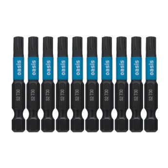 Набор торсионных магнитных бит Oasis TORX30x50 S2 10 шт 103011306017